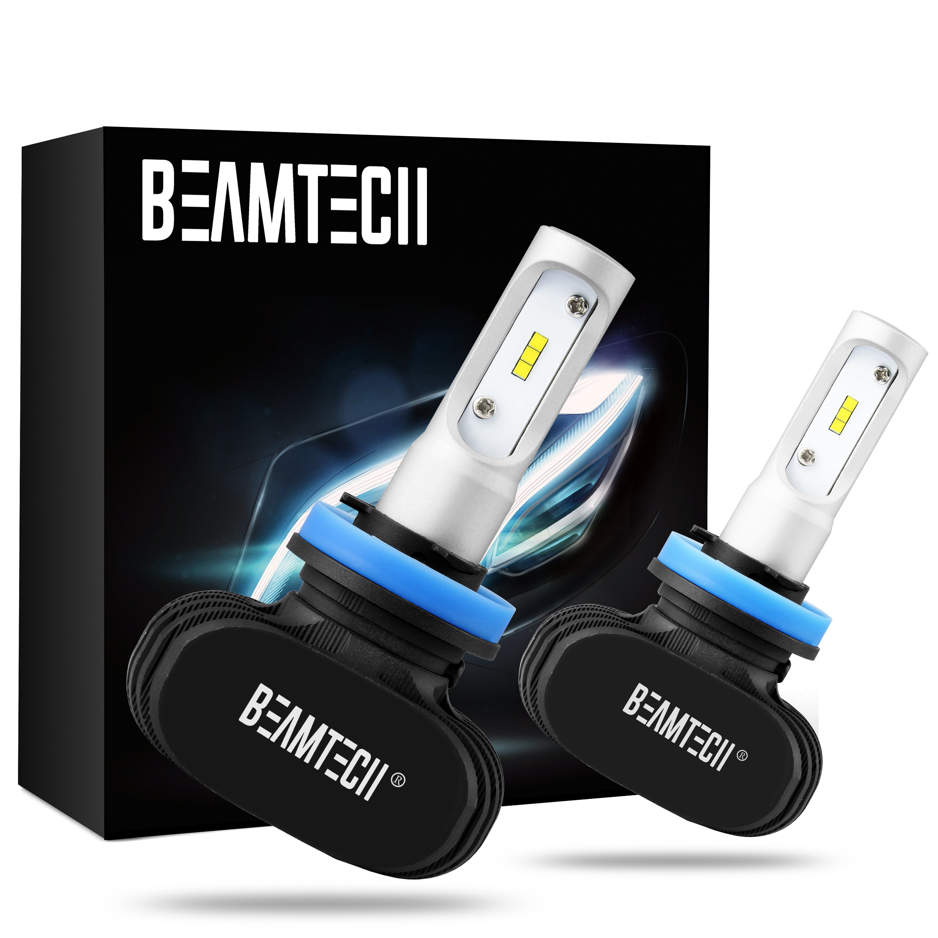 BEAMTECH H11 H8 H9 LED Headlight Bulb 50W 6500K 8000Lumens Extremely Brigh CSP Chips Conversion Kit