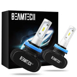 BEAMTECH H11 H8 H9 LED Headlight Bulb 50W 6500K 8000Lumens Extremely Brigh CSP Chips Conversion Kit