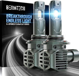 BEAMTECH 9006 LED Fog Light Bulbs, G-XPower Chips HB4 Light Bulb 20000LM 100W 6500K Plug and Play LED Bulbs, Pack of 2