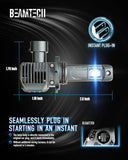 BEAMTECH 9006 LED Fog Light Bulbs, G-XPower Chips HB4 Light Bulb 20000LM 100W 6500K Plug and Play LED Bulbs, Pack of 2