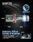 BEAMTECH 9007 LED Fog Light Bulbs, G-XPower Chips HB5 Light Bulb 20000LM 100W 6500K Plug and Play LED Bulbs, Pack of 2