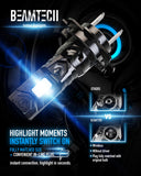 BEAMTECH H7 Light Bulb, No Adapter Need High Speed Fan 6500K Xenon White H7 Bulbs or Fog Lights Pack of 2