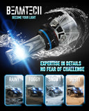 BEAMTECH 9006 Light Bulb, 800% Brighter High Speed Fan 6500K Xenon White Bulbs or Fog Lights Pack of 2