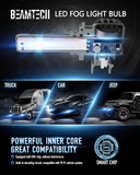 BEAMTECH 9006 LED Fog Light Bulbs, G-XPower Chips HB4 Light Bulb 20000LM 100W 6500K Plug and Play LED Bulbs, Pack of 2