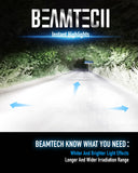 BEAMTECH H7 Light Bulb, No Adapter Need High Speed Fan 6500K Xenon White H7 Bulbs or Fog Lights Pack of 2