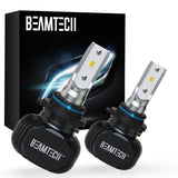 BEAMTECH 9006 LED Headhight Bulb 50W 6500K 8000Lumens Extremely Brigh HB4 CSP Chips Conversion Kit