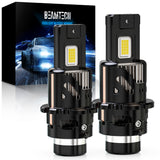 BEAMTECH D2S Bulb,28000Lumens 80W 6500K White Plug and Play with Cooling Fan ATV/UTV Fog Bulb,Pack of 2