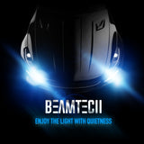 BEAMTECH H7 Bulbs,H7 Light Bulb Plug and Play No Adapter Required 1:1 Size 6500K White Fog Light Bulb of 2