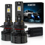BEAMTECH 9006 Bulbs, 900% Brighter Canbus Ready 6500K White HB4 Light or Fog Light, 2 Bulbs.