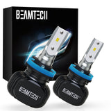 BEAMTECH H11 H8 H9 LED Headlight Bulb 50W 6500K 8000Lumens Extremely Brigh CSP Chips Conversion Kit