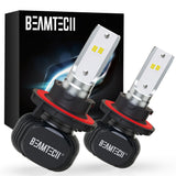 BEAMTECH H13 LED Headlight Bulb 50W 6500K 8000Lumens Extremely Brigh CSP Chips Conversion Kit