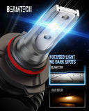 BEAMTECH 9005/HB3 9006/HB4 LED Headhight Bulb, S1 Series 10000LM 50W 6500K Extremely Bright CSP Chips Conversion Kit Combo All In One Plug N Play Halogen Replacement