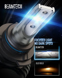BEAMTECH 9006 LED Headhight Bulb 50W 6500K 8000Lumens Extremely Brigh HB4 CSP Chips Conversion Kit