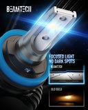 BEAMTECH H11/H8/H9+9005/HB3 LED Headlight Bulb, S1 Series 8000LM 50W 6500K Extremely Bright CSP Chips Conversion Kit Combo All In One Plug N Play Halogen Replacement