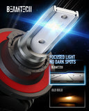 BEAMTECH H13 LED Headlight Bulb 50W 6500K 8000Lumens Extremely Brigh CSP Chips Conversion Kit