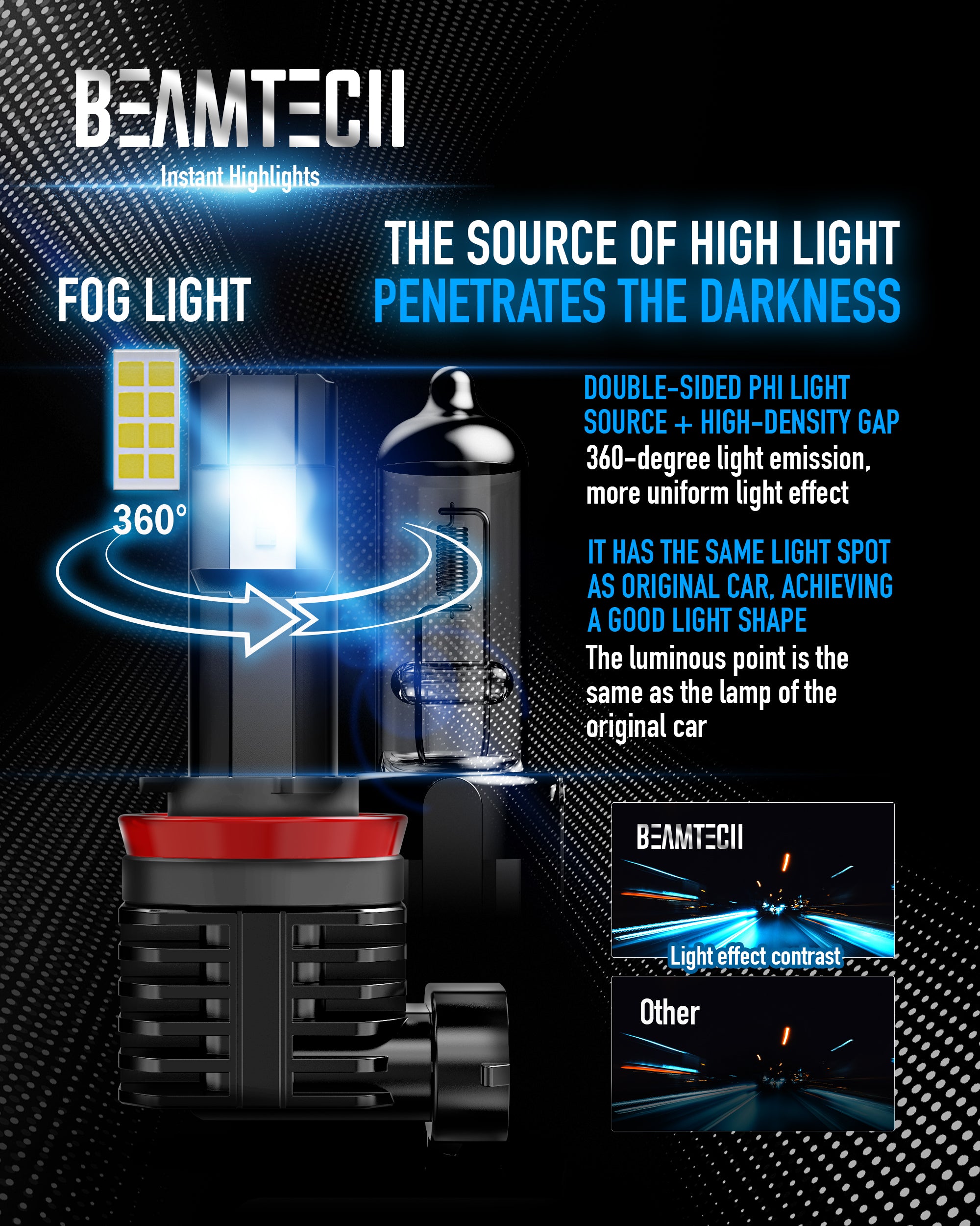 Buy 7500k Hyper Blue H11/9005 Xenon HID High Low Beam Headlights SuperWhite Combo In Valparaiso - Foto 3