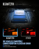 BEAMTECH 9006 LED Headhight Bulb 50W 6500K 8000Lumens Extremely Brigh HB4 CSP Chips Conversion Kit