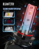 BEAMTECH 9005/HB3 9006/HB4 LED Headhight Bulb, S1 Series 10000LM 50W 6500K Extremely Bright CSP Chips Conversion Kit Combo All In One Plug N Play Halogen Replacement