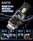 BEAMTECH D4S Bulb,28000Lumens 80W 6500K White Plug and Play with Cooling Fan ATV/UTV Fog Bulb,Pack of 2