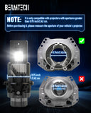 BEAMTECH D4S Bulb,28000Lumens 80W 6500K White Plug and Play with Cooling Fan ATV/UTV Fog Bulb,Pack of 2