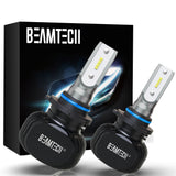 BEAMTECH 9006 LED Headhight Bulb 50W 6500K 8000Lumens Extremely Brigh HB4 CSP Chips Conversion Kit