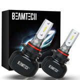 BEAMTECH 9005 LED Bulb 50W 6500K 8000Lumens Extremely Brigh HB3 CSP Chips Conversion Kit