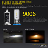 BEAMTECH 9006 LED Headhight Bulb 50W 6500K 8000Lumens Extremely Brigh HB4 CSP Chips Conversion Kit