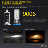 BEAMTECH 9006 LED Bulb 50W 6500K 8000Lumens Extremely Brigh HB4 CSP Chips Conversion Kit