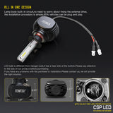 BEAMTECH H1 LED Headhight Bulb 50W 6500K 8000Lumens Extremely Brigh CSP Chips Conversion Kit