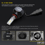BEAMTECH 9005 LED Headlight Bulb 50W 6500K 10000Lumens Extremely Brigh HB3 CSP Chips Conversion Kit