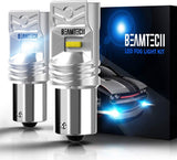 BEAMTECH 1157 LED Bulb CSP Chips 6500K 800 Lumens 30W P21/5W 7528 BAY15d Xenon White Extremely Super Bright Brake Light(of 2)