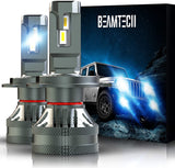 BEAMTECH H4 LED Headlight Bulb, 9003 G-XP Chips 110W 6500K High Power Xenon White Conversion Kits 360 Degree Lighting Plug N Play Replacement