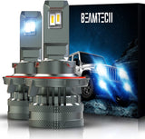 BEAMTECH H13 LED Headlight Bulbs, 9008 G-XP Chips 110W 6500K High Power Xenon White Conversion Kits 360 Degree Lighting Plug N Play Replacement
