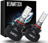 BEAMTECH 9012 LED Headhight Bulb 50W 6500K 8000Lumens Extremely Brigh HIR2 CSP Chips Conversion Kit