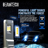 BEAMTECH H13 LED Headlight Bulbs, 9008 G-XP Chips 110W 6500K High Power Xenon White Conversion Kits 360 Degree Lighting Plug N Play Replacement
