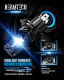 BEAMTECH H4 LED Headlight Bulb, 12000LM 50W 1Fanless In Line 9003 Halogen Replacement 6500K Xenon White