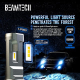 BEAMTECH H4 LED Headlight Bulb, 9003 G-XP Chips 110W 6500K High Power Xenon White Conversion Kits 360 Degree Lighting Plug N Play Replacement
