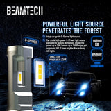 BEAMTECH H4 LED Bulb, 9003 G-XP Chips 110W 6500K High Power Xenon White Conversion Kits 360 Degree Lighting Plug N Play Replacement