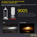 BEAMTECH 9005/HB3 9006/HB4 LED Headhight Bulb, S1 Series 10000LM 50W 6500K Extremely Bright CSP Chips Conversion Kit Combo All In One Plug N Play Halogen Replacement