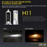 BEAMTECH H11 H8 H9 LED Bulb 50W 6500K 8000Lumens Extremely Brigh CSP Chips Conversion Kit