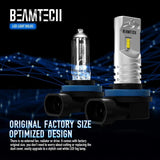 BEAMTECH H11 Led Fog Light Bulb CSP Chips 6500K 800 Lumens Xenon White Extremely Super Bright