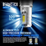 BEAMTECH H3 Led Fog Light Bulb,CSP Chips 800 Lumens 6500K Xenon White Extremely Bright of 2