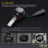 BEAMTECH 9005/HB3 9006/HB4 LED Headhight Bulb, S1 Series 10000LM 50W 6500K Extremely Bright CSP Chips Conversion Kit Combo All In One Plug N Play Halogen Replacement