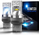 BEAMTECH 7443 LED Bulb, CSP Chips 6500K 800 Lumens W21/5W 7515 T20 Dual Xenon White Extremely Super Bright Brake Light