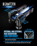 BEAMTECH 9012 LED Headhight Bulb, Fanless In Line HIR2 Halogen Replacement 6500K Xenon White