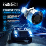 BEAMTECH 9006 LED Bulbs, HB4 G-XP Chips 6500K 360 Degree Beam 90W Xenon White Conversion Kits With Fan High Brightness