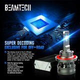 BEAMTECH H13 LED Headlight Bulbs, 9008 G-XP Chips 110W 6500K High Power Xenon White Conversion Kits 360 Degree Lighting Plug N Play Replacement