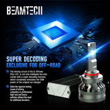 BEAMTECH 9005 LED Bulbs, HB3 G-XP Chips 110W 6500K High Power Xenon White Conversion Kits 360 Degree Lighting Plug N Play Replacement