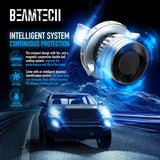 BEAMTECH H13 LED Bulbs, 9008 G-XP Chips 6500K 360 Degree Beam 90W Xenon White Conversion Kits With Fan High Brightness