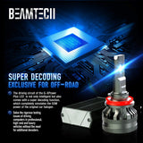 BEAMTECH H11 LED Headlight Bulbs, H8 H9 G-XP Chips 110W 6500K High Power Xenon White Conversion Kits 360 Degree Lighting Plug N Play Replacement